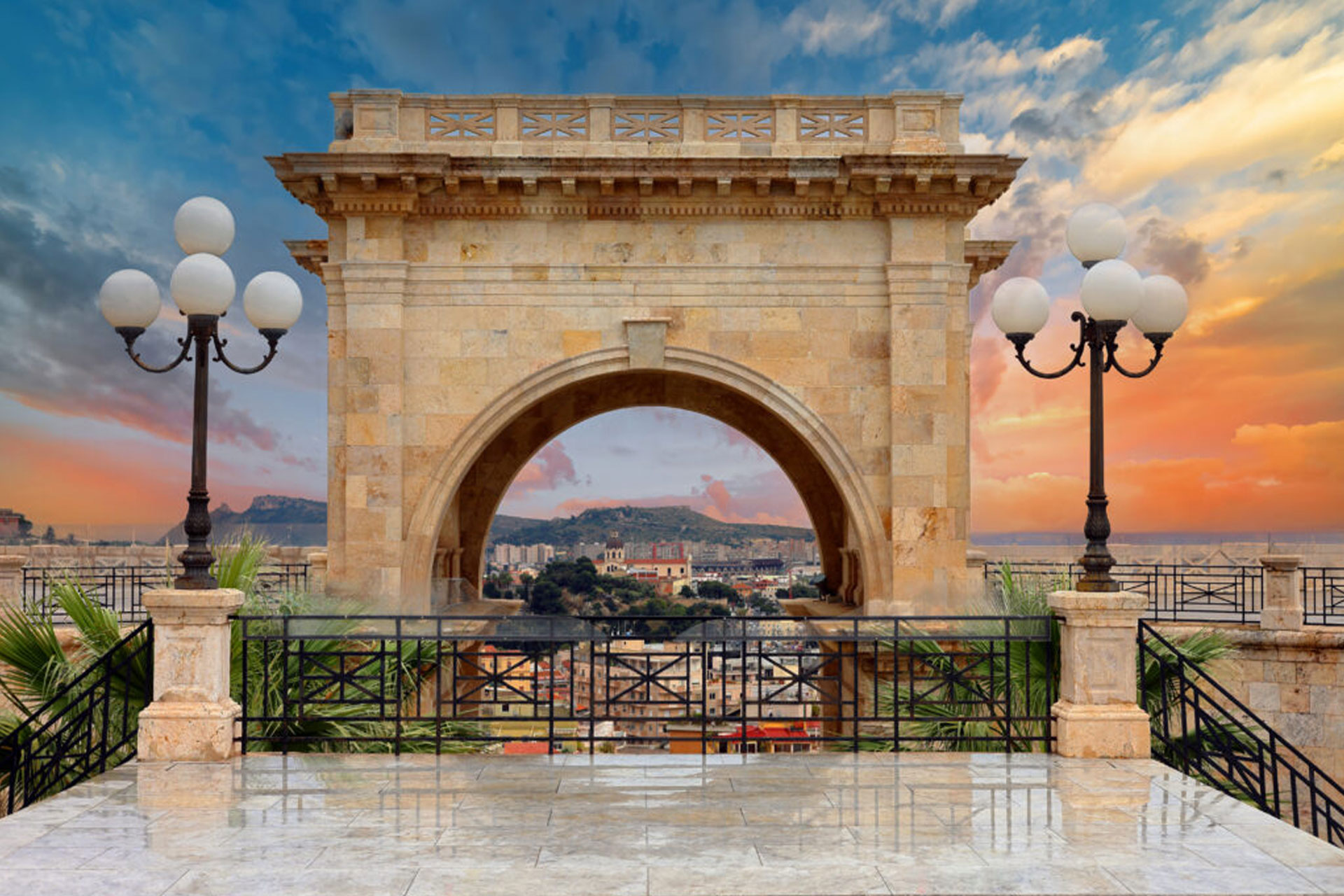 Il Bastione di Saint Remy al tramonto
