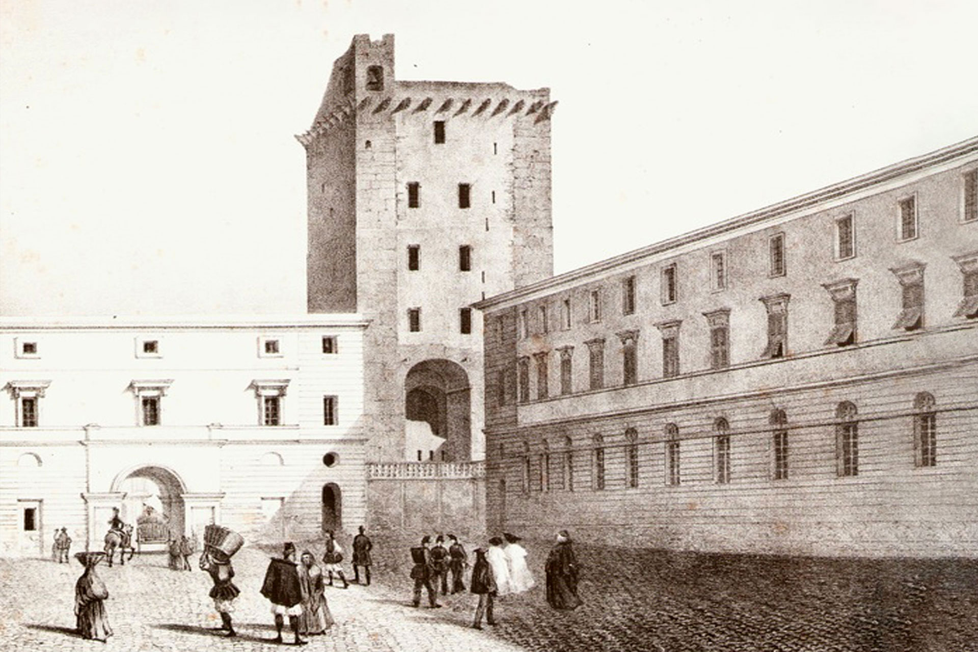 Veduta dell'edifico nel 1290